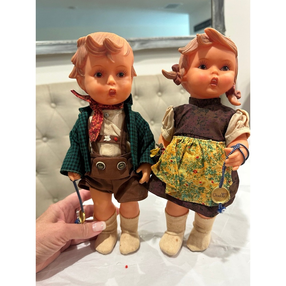 Vintage 1950's M J Hummel Goebel Dolls CottageCore Home Decor Quaint Germany